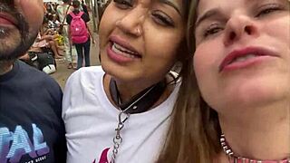 Girls with collars walk sao paulo streets?