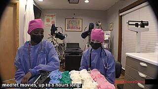 jewel tries on gloves in hospital behind scenes