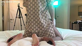 Rapper fucks blonde transsexual in hardcore group session