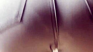 homemade video of petite blonde teen doing striptease dance in tight jeans in bedroom