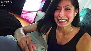 introduction to analingus with dirty talk, ass licking, anal, assfucking, handjob in pov interview with milf