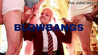 victoria greene in costume sucks dick and gets cum on tits at desk