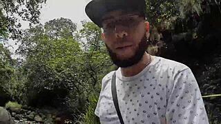 While Exercising In Forest Yenifer Lets Me Penetrate Pink Vagina