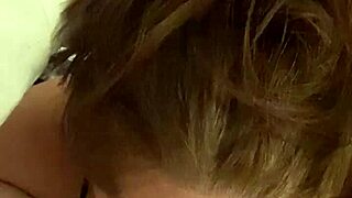 sexy milf gives deepthroat blowjob in pov view