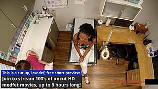 nikki star as nurse in tampa university entrance physical with close up assfucking and orgasm 😘