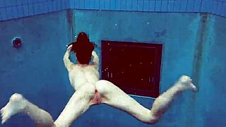 blue bikini tight pussy martina underwater