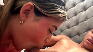 i got curius and dared to cum on her small tits