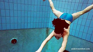 blue bikini tight pussy martina underwater