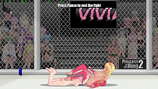 princess vivian fights paris in street wrestling catfight