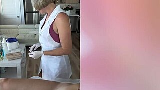 Russian Bombshell Shows Shaved Pussy.