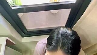 Indonesian girl cheats with her boss for money