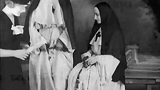 Vintage pussy and pooch outdoor scene.