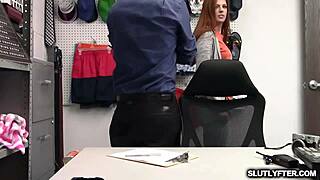 Officer Wrex Gives Facial to Teen Suspect Scarlett After Blowjob