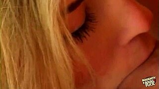 Guy sticks penis in beautiful blonde's big ass