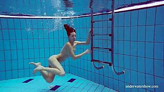 blue bikini tight pussy martina underwater