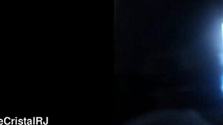 brunette housewife flashes ass in homemade trailer show