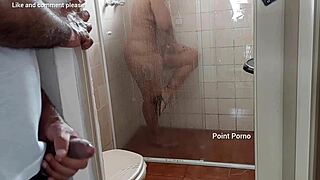 stepmom leaves door open for spying her big ass and tits