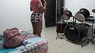 Sexy Housewife Prepares For Venezuelan Vacation!