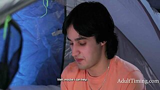 Rachael Cavalli rides in tent almost caught