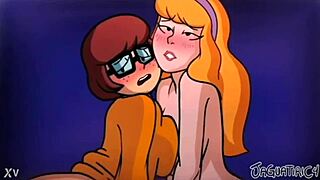 Velma And Daphne In Lesbian Threesome With Cumshot Orgasm