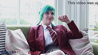 Alt goth girl gets her pussy eaten and sucks massive dick with a facial!