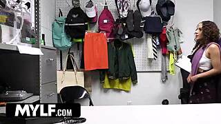 cute indian milf strip searched fingered and fucked - shoplyfter mylf with exotic casting tits natural tits clothes ripped caught muff diving office backroom curly.