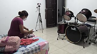 Sexy Housewife Prepares For Venezuelan Vacation!