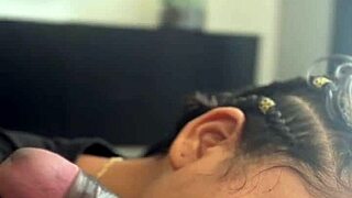 Amateur couple Nysdel gives intense blowjob POV to monster BBC