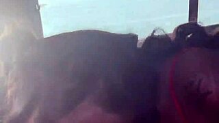 hey, watch ebony stud get sloppy blowjob by the lake