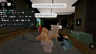 oh damn, fucking that hot blonde brazilian with cumshot facial rough action!