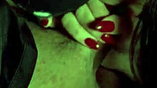 Friend gives amazing blowjob at home