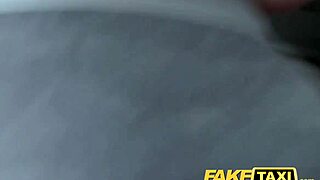 Hey, that nice looking blonde in the fake taxi connects well with the driver