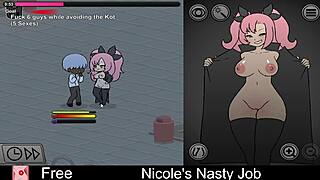What makes Nicole's interactive game so erotically nasty?