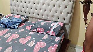 In a steamy bedroom encounter, the Brazilian milf with a monster cock indulges in a quickie rimjob and intense fucking leading to orgasm.