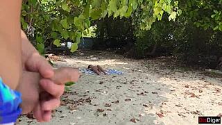 Risky Public Beach Dick Flash To Stepmom And Stepdaughter Ends In Cum On Face