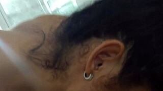 Is this wife teasing with romantic nipple licking and blowjob before rough pov amazon domination on hubby?