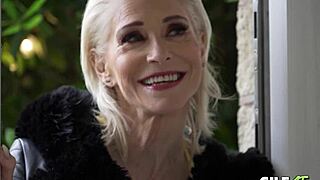 hey, why does this 64 year old granny jacy want to cum with hardcore blowjob and fake tits?