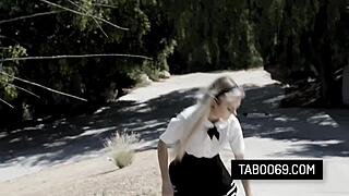 Hey this blonde teen 18+ slut Kyle Mason takes it anally to stay virgin