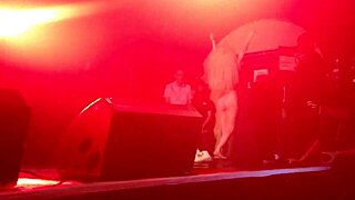 oh wow lady gaga stripping clothes in wild show!