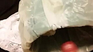 jerking off with my wife's panties 😏