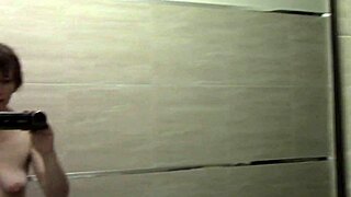 Hey, I know you totally love watching my saggy tits in this solo homemade masturbation session