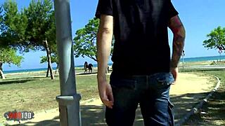 Ever tried stuffing both holes of a chubby French brunette with your hard cock?