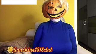 happy halloween pervs, big boobs pumpkin cam recorded on 10 31 in casual narrative style