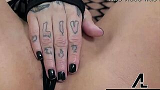 seductive busty latina lily lane in fishnets rides alex legend's monster cock 😈