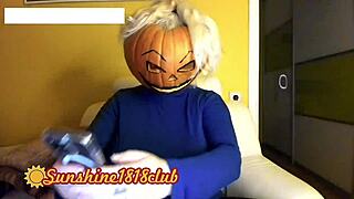 happy halloween pervs, big boobs pumpkin cam recorded on 10 31 in casual narrative style