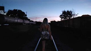 Juicy blonde brazilian tempts with sensual ass licking leading to outdoor anal creampie adventure