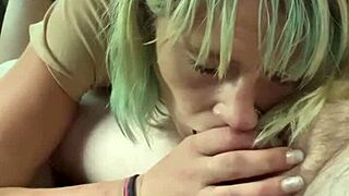 Hooker devours cock in backseat thrill! Sucks every cum drop dry!