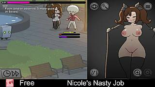 What makes Nicole's interactive game so erotically nasty?