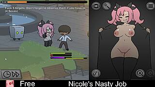 What makes Nicole's interactive game so erotically nasty?