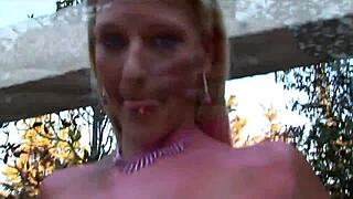 Sexy Blonde Babe Moans Loudly During Rough Quickie Anal Assfucking Until Intense Orgasm